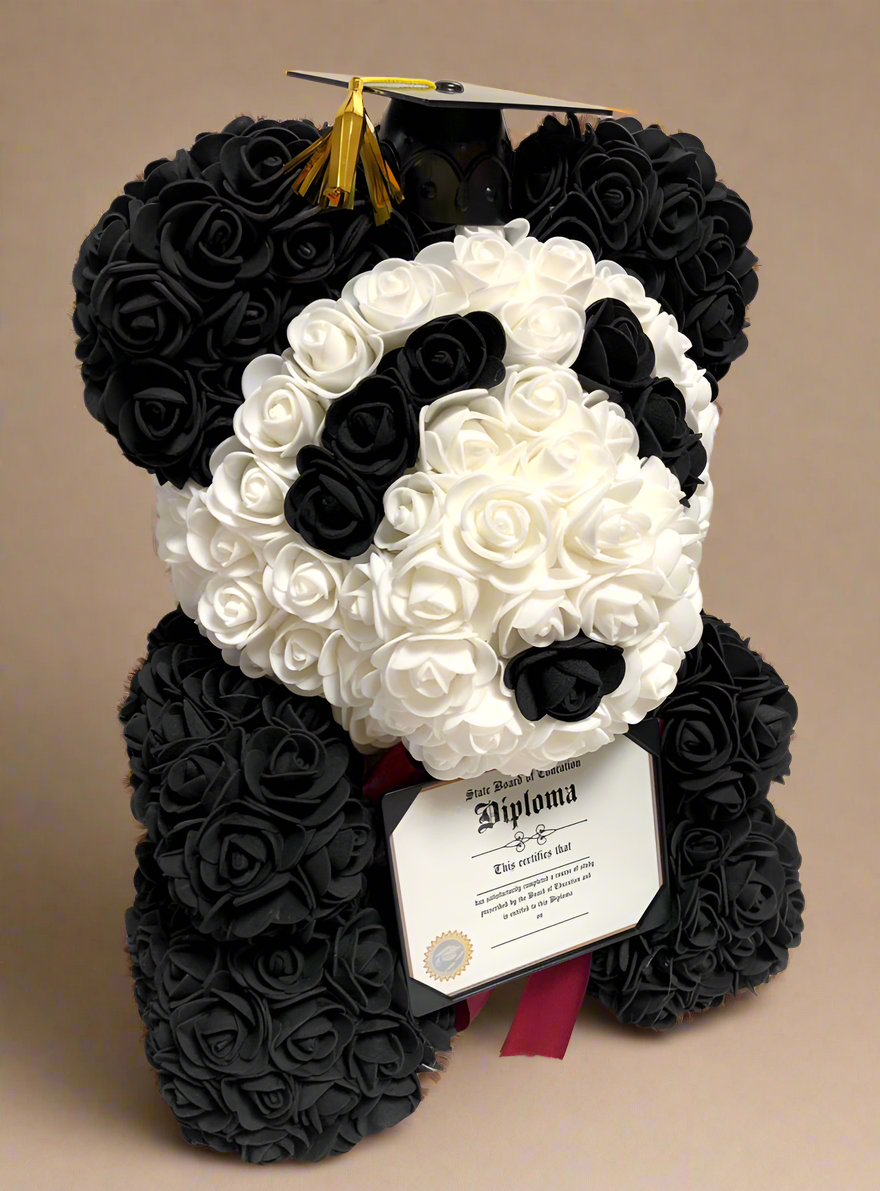 Graduation Rose Bear - Clé de Coeur