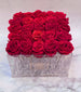 Clear Preserved Rose Box - Clé de Coeur