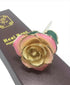 24k Gold Dipped Preserved Rose - Clé de Coeur