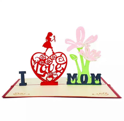 I Love Mom Card - Clé de Coeur