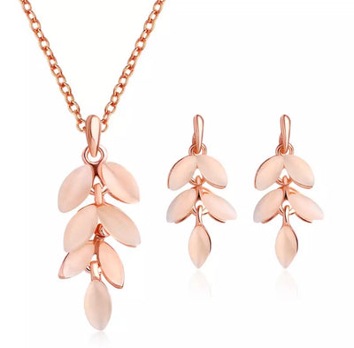 New Leaf Jewelry Set - Clé de Coeur