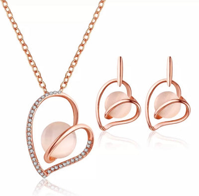 Open Heart Jewelry Set - Clé de Coeur