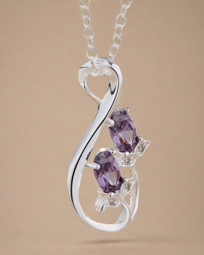 Rose Gem Necklace - Clé de Coeur