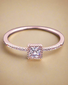 Dainty Princess Cut Ring - Clé de Coeur