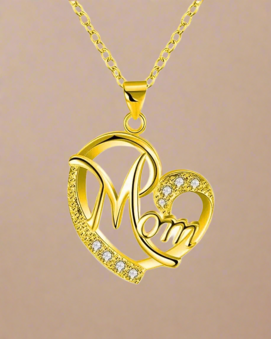 Love Mom Necklace - Clé de Coeur