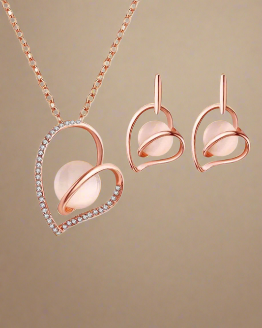 Open Heart Jewelry Set - Clé de Coeur
