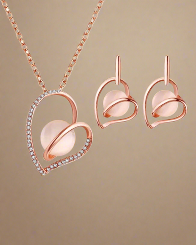 Open Heart Jewelry Set - Clé de Coeur