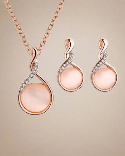Dazzling Teardrop Jewelry Set - Clé de Coeur