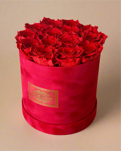 Red Velvet Preserved Roses - Clé de Coeur