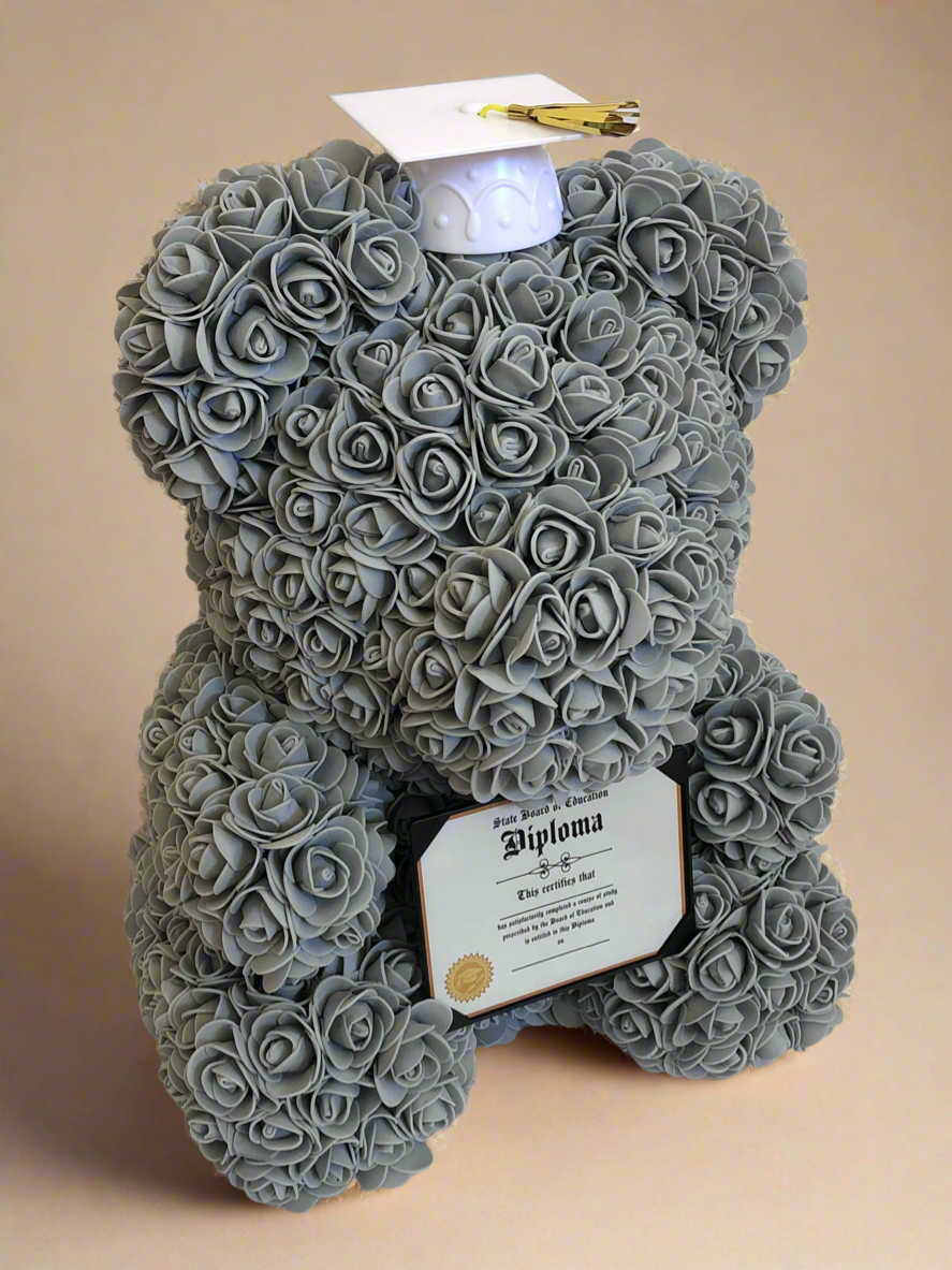 Graduation Rose Bear - Clé de Coeur