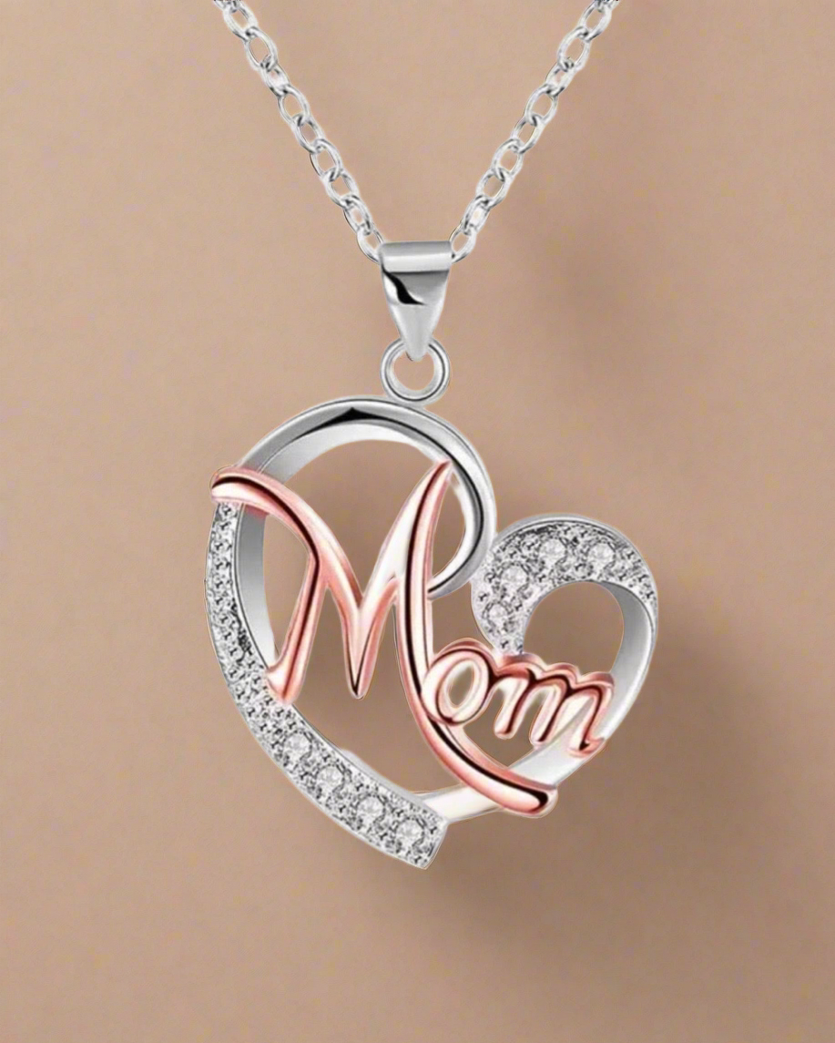 Love Mom Necklace - Clé de Coeur