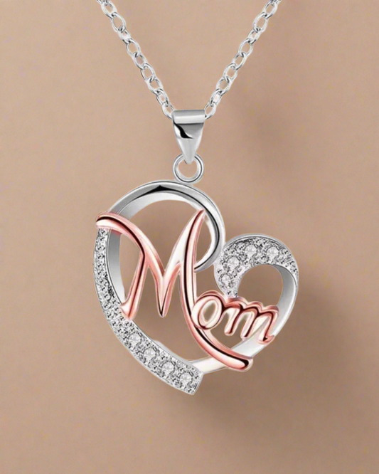 Love Mom Necklace - Clé de Coeur