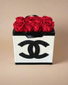 White Leather Preserved Roses - Clé de Coeur