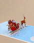Santa & Sleigh Pop-Up Card - Clé de Coeur