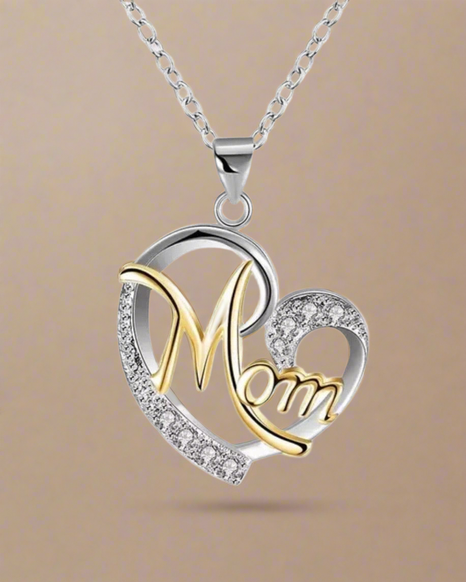 Love Mom Necklace - Clé de Coeur
