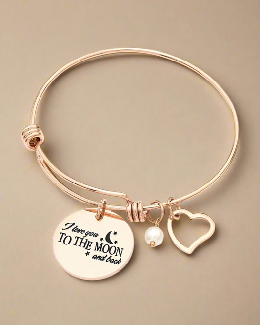Moon and Back Bracelet - Clé de Coeur