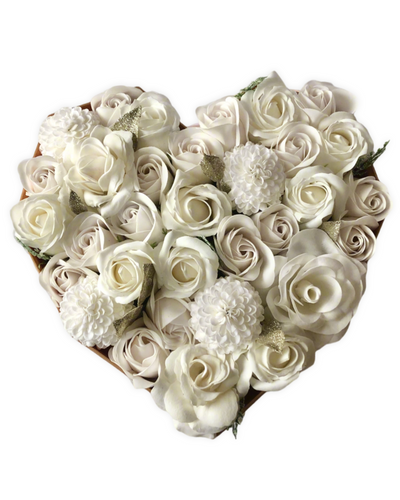 Soap Flower Heart Box