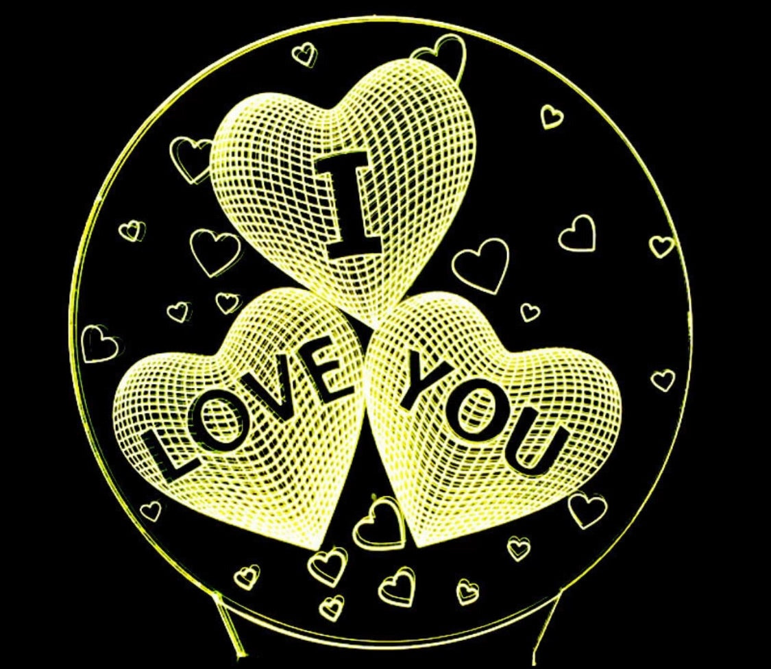 I Love You Hologram - Clé de Coeur