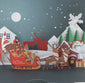 Winter Town Pop-Up Card - Clé de Coeur