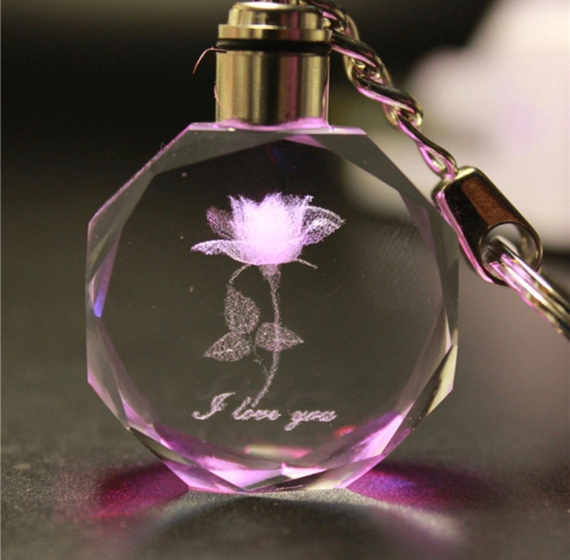 Hologram Keychain - Clé de Coeur