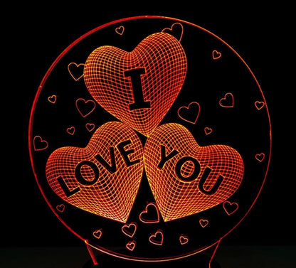 I Love You Hologram - Clé de Coeur