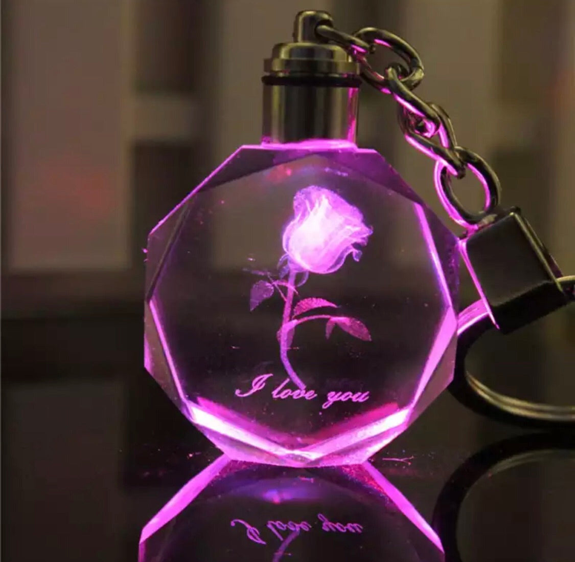 Hologram Keychain - Clé de Coeur