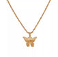 24k Butterfly Necklace - Clé de Coeur