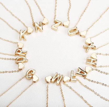 Initial Necklace - Clé de Coeur