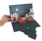 Winter Town Pop-Up Card - Clé de Coeur