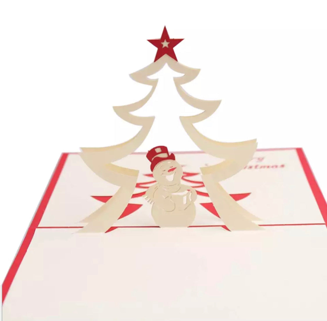 Snowman Pop-Up Card - Clé de Coeur