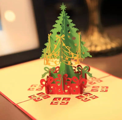 Christmas Tree Pop-Up Card - Clé de Coeur