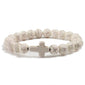 Stone Cross Bracelet - Clé de Coeur